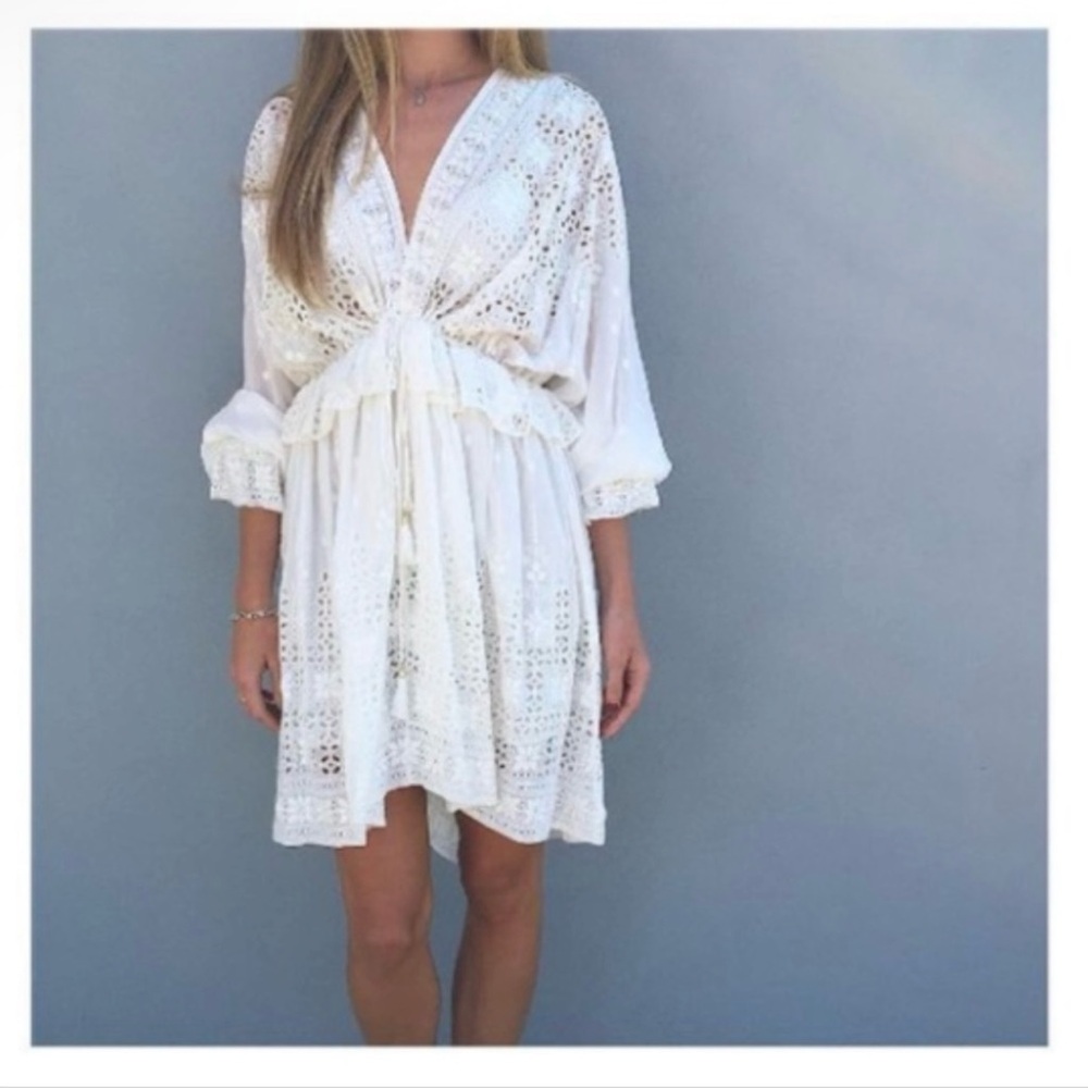 Zimmermann Cream Eyelet Dress - Picture 3 of 13